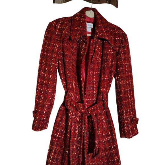 Charles Klein Coat, Size 14, Red - Picture 1 of 3